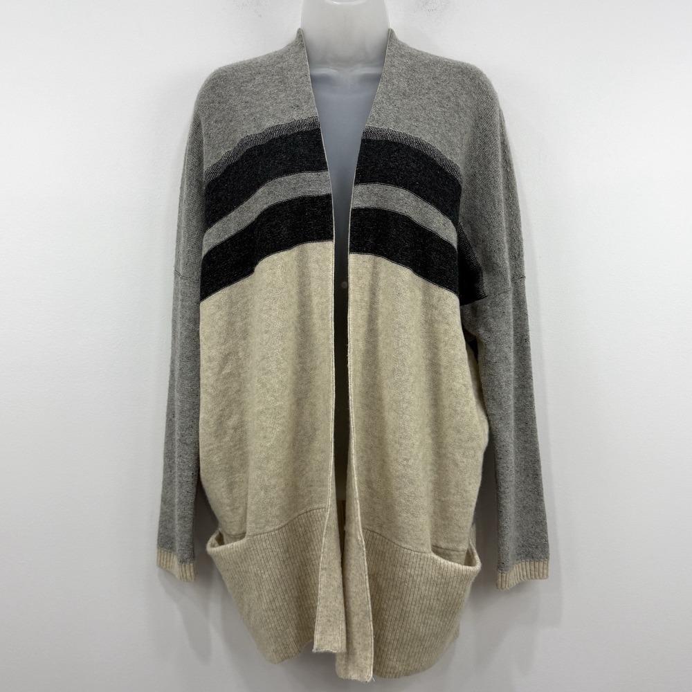 Vince Wool Cashmere Cardigan Womens L Quiet Luxury Capsule Layer Old Money Cozy
